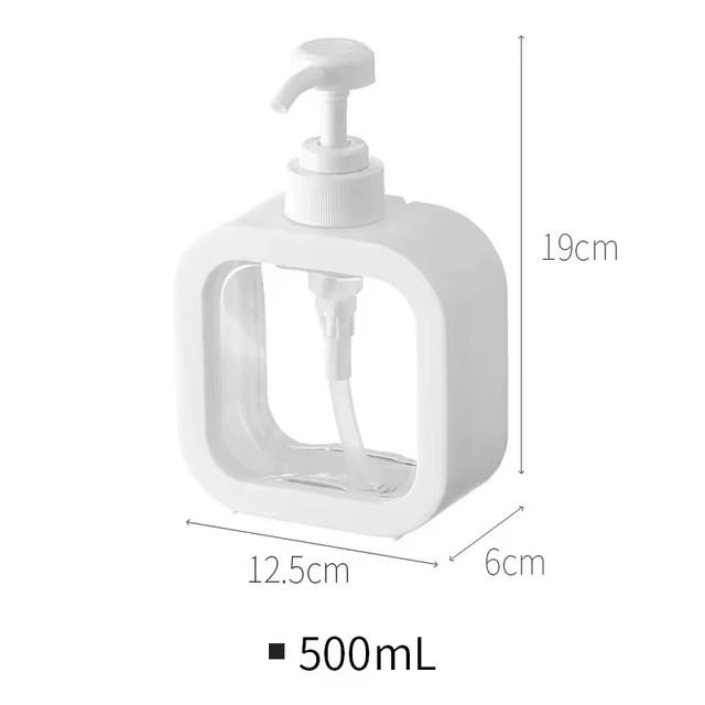 Nachfüllbarer Seifenspender (300/500 Ml) Fürs Badezimmer, Geeignet Für Lotion, Shampoo Und Duschgel. Leere Pumpflasche Für Den Gebrauch Im Badezimmer. – Aquaforge