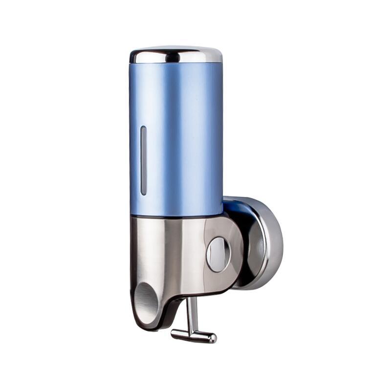 Manueller Wandseifenspender Für Flüssigseife, Ideal Für Küchen Und Hotels. Auch Geeignet Für Shampoo, Spülung Und Duschgel. Fassungsvermögen: 500 Ml. Farbe: Silber (blau). – Aquaforge