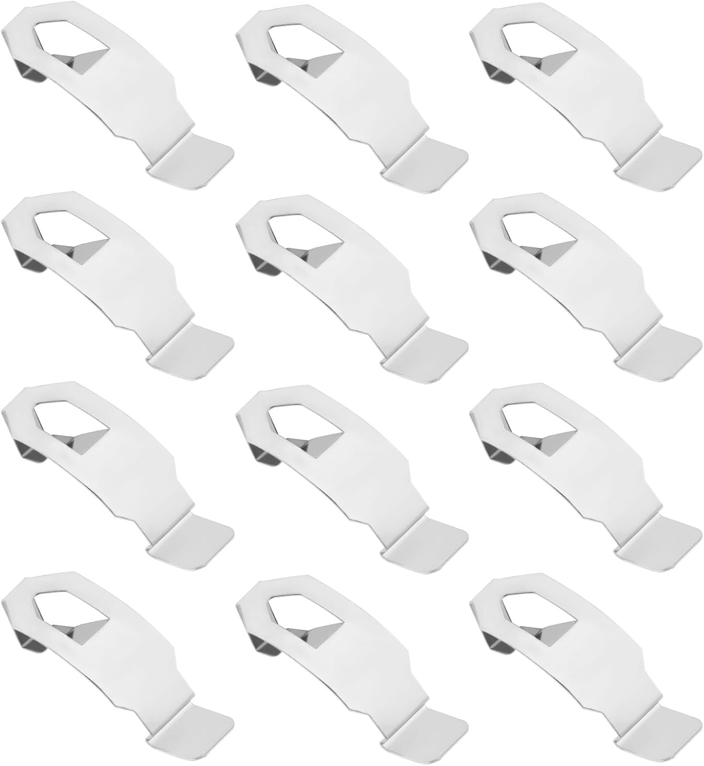 Set Mit 20 Tisch-fotohalterungen, Wandhalterungen, Metallfedern, Drehclips, Aufhängezubehör, Silberfarben, 35 X 13 Mm – Aquaforge