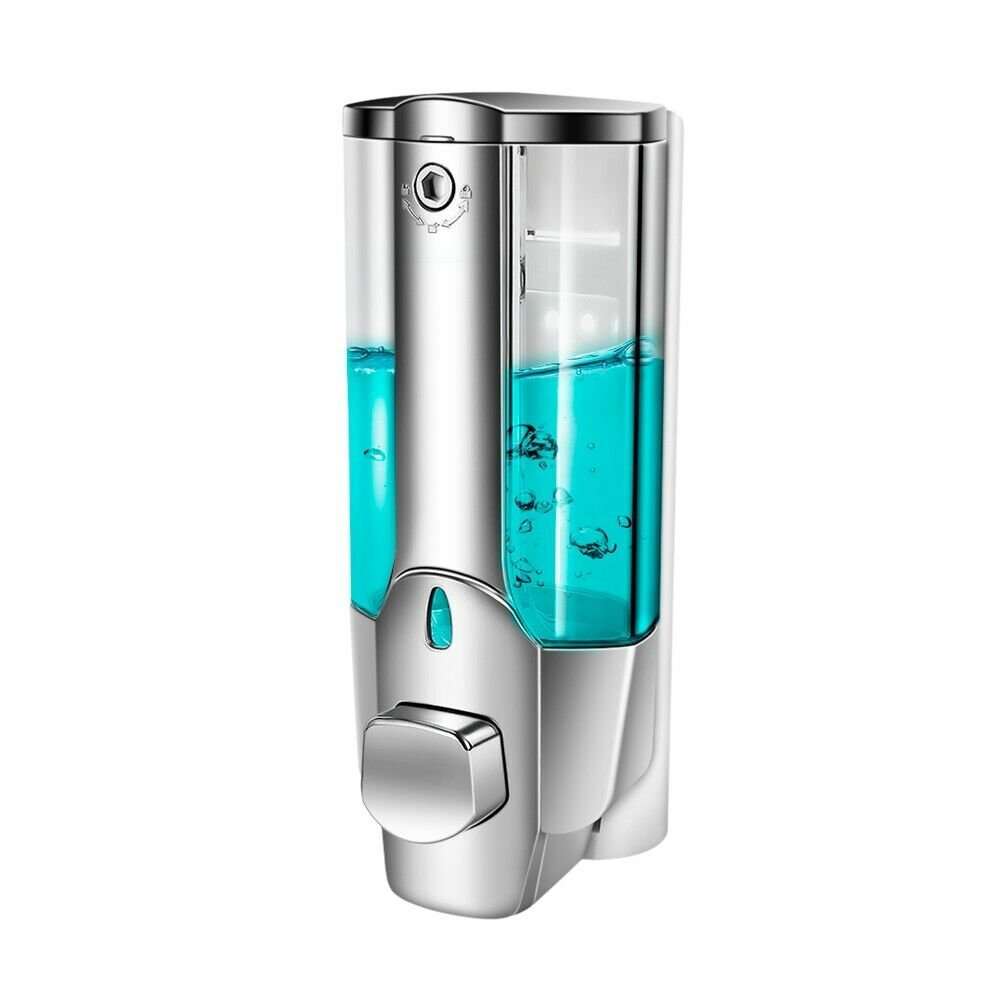Wandseifenspender, 350 Ml, Silber - Aquaforge