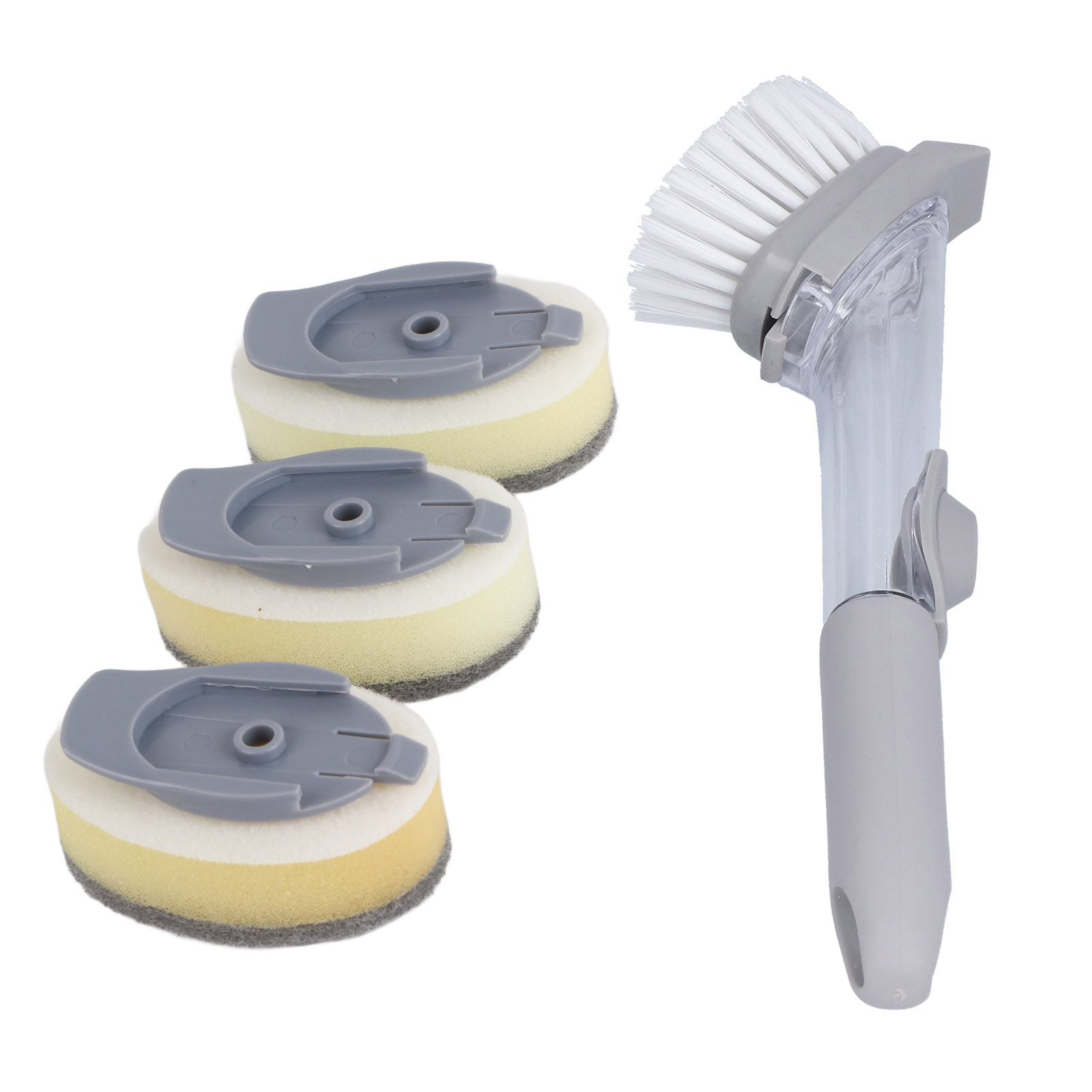 Spülbürste Mit Seifenspender, Spülbürste Mit Griff, Aufhängering, Ersatzkopf – Aquaforge