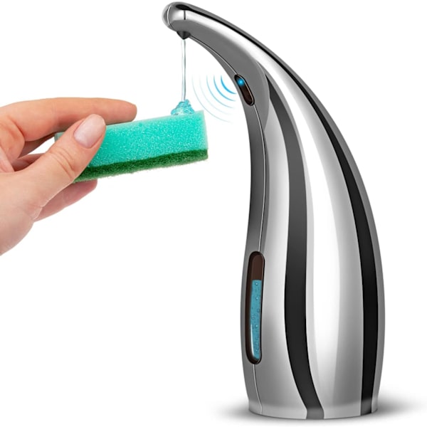 Automatischer Seifenspender, Elektrischer Seifenspender Mit Sensor, Wasserdicht (ipx6), Silber. – Aquaforge