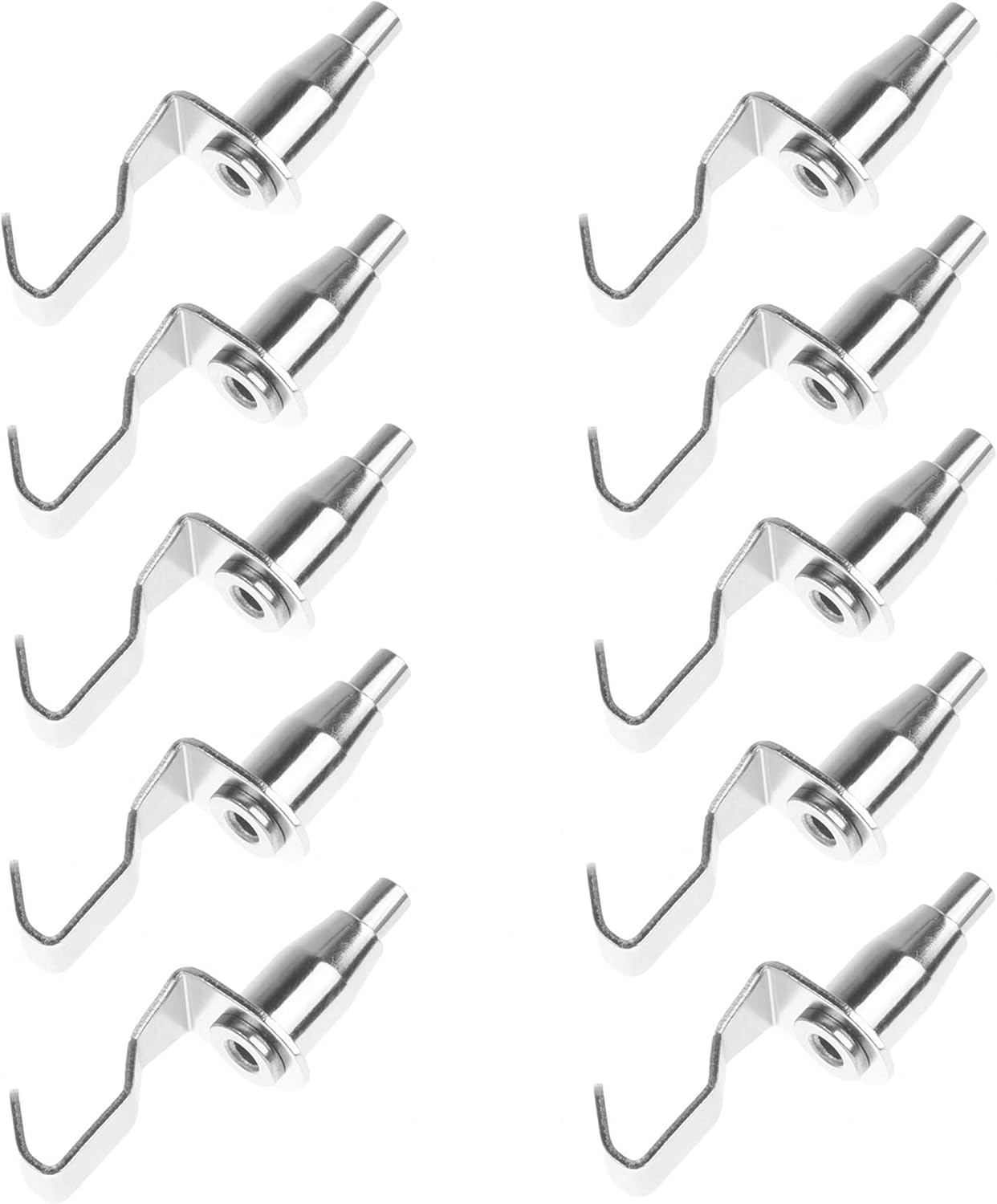 Set Mit 10 Verstellbaren Bilderhaken Aus Metall, Ideal Für Kunstgalerien (silber). – Aquaforge