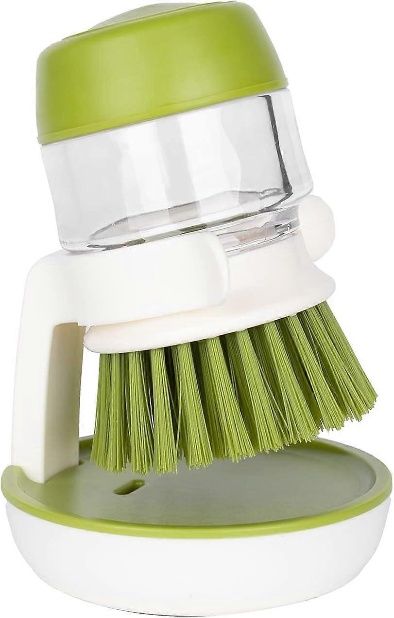 Spülbürste Mit Seifenspender Und Abtropfschale, Ideal Zum Reinigen Von Geschirr, Töpfen, Pfannen Und Spülbecken. – Aquaforge