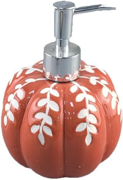 Automatischer Seifenspender In Kürbisform, 460 Ml, Keramik, Halloween-design, Mit Auslaufschutz, Seifenspender In Kürbisform Fürs Badezimmer - Aquaforge