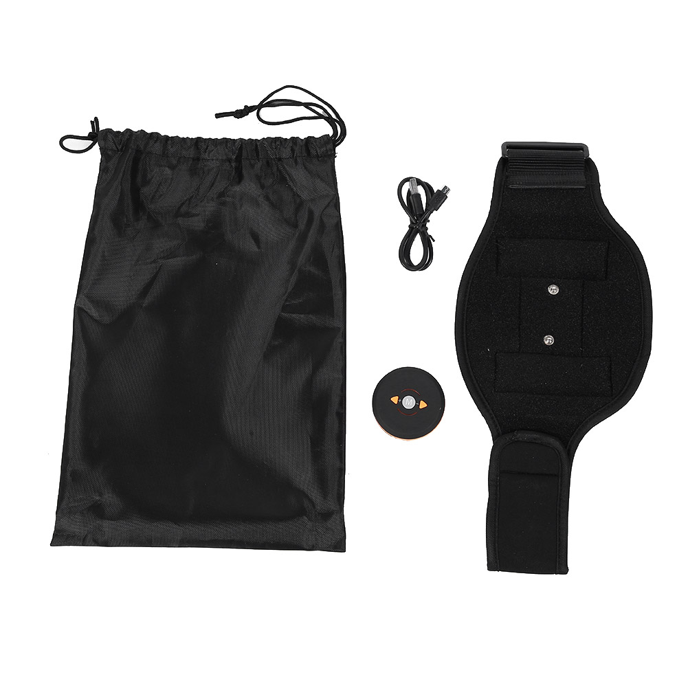 Ems-fitnessgürtel (heimtrainingsgerät Für Die Muskulatur) Mit Muskelstimulator Für Die Arme (orangefarbenes Etui) - Aquaforge