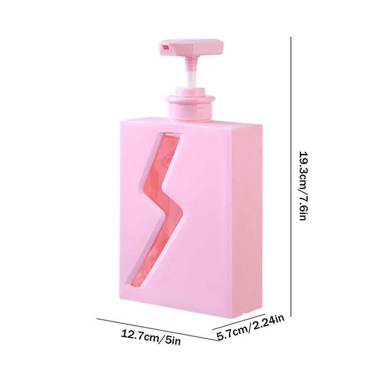 Nachfüllbarer 500-ml-seifenspender Für Badezimmer, Für Lotion, Shampoo Und Duschgel, Rosa – Aquaforge