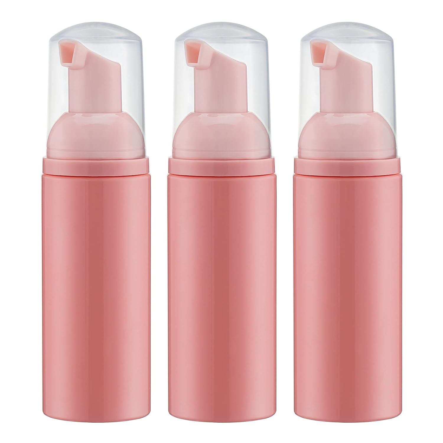 Schaumspender (rosa), Leerer Reisegrößen-schaumspender Für Seife, Shampoo, Wimpernreiniger (60 Ml, 3er-pack) - Aquaforge
