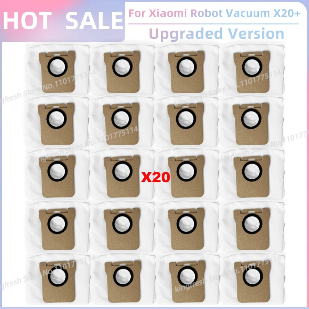 Zubehör Für Die Saugroboter Xiaomi X20+, X10+ / X20 Plus Und X10 Plus: Rotierende Seitenbürste, Hepa-filter, Reinigungstuch Und Staubbeutel. – Aquaforge