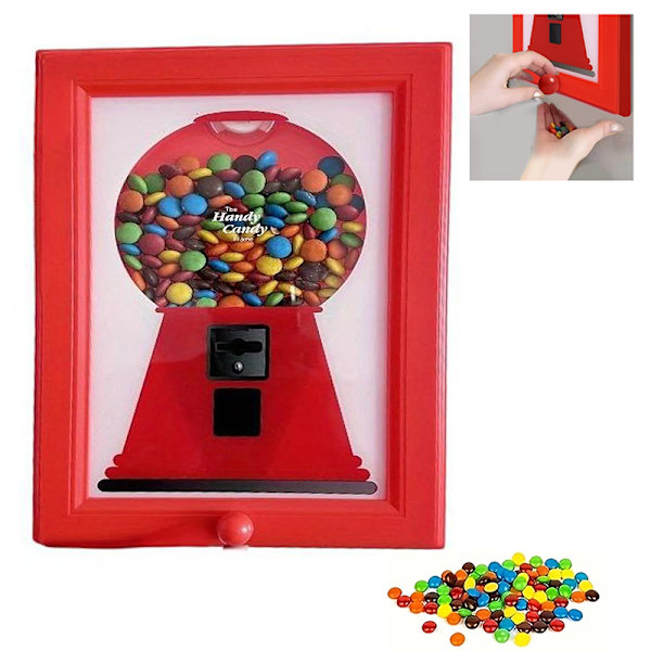 Süßigkeitenspender, Hängender Bilderrahmen, All-in-one-kaugummiautomat F A3-aquaforge