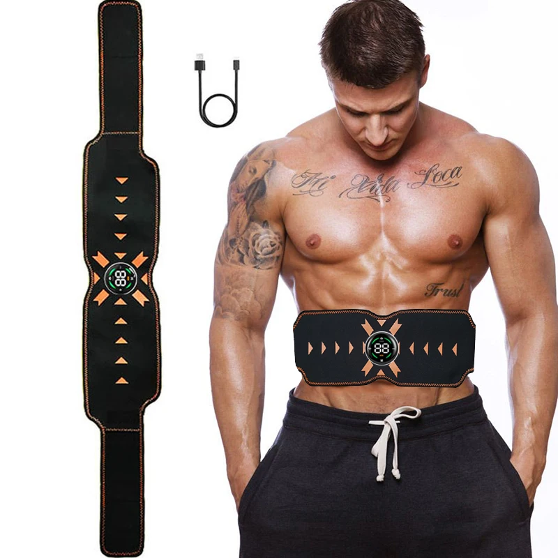 Ems-bauchmuskeltrainingsgürtel Mit Lcd-bildschirm Für Fitness, Gewichtsabnahme Und Körperformung Zu Hause. – Aquaforge
