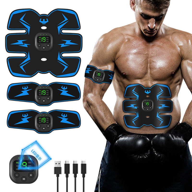 Ems-fitnessgerät Für Bauchmuskeltraining, Bauchmuskelpflaster, Rückenmuskelgerät, Sportmassagegürtel – Aquaforge