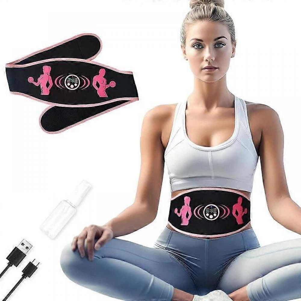 Uni-aquaforge Ems (elektrischer Muskelstimulator) Schlankheitsgürtel Für Den Körper, Elektrische Massage, Bauchmuskeltraining, Gewichtsabnahme, Vernetzter Vibrations-fitnessgürtel