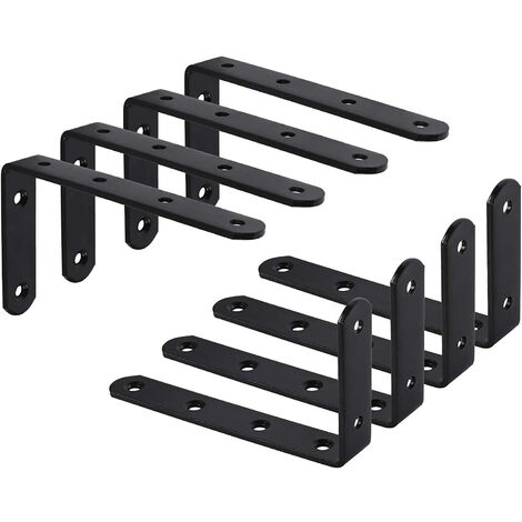 L-förmige Wandhalterungen Für Regale, 8er-set, Ideal Zur Dekoration Von Regalen In Küchen, Schlafzimmern Und Ankleidezimmern. Dim-aquaforge