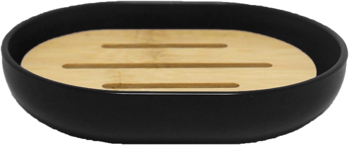 Flexible Seifenschale Aus Bambus (schwarz) - Aquaforge