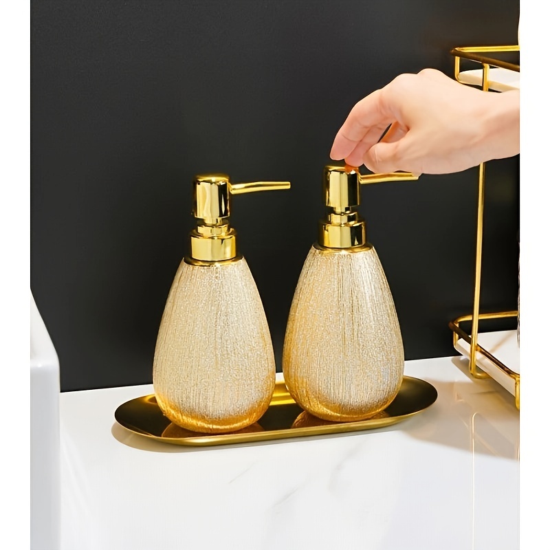 Elegante, Leere Keramik-seifenspenderflasche, Ideal Für Hotels, Pensionen, Badezimmer Und Zur Abgabe Von Shampoo Und Duschgel. – Aquaforge
