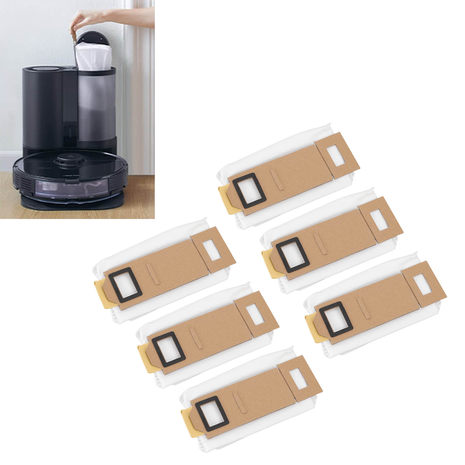 6er-pack Staubbeutel Für Den Xiaomi Roborock T7s Plus Staubsauger (eu-version) - Aquaforge