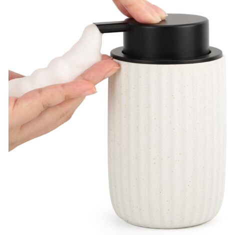 Schaumseifenspender, Leere 320-ml-flasche, Keramik-duschgelspender, Shampoo- Und Duschgelspender, Nachfüllbarer Seifenspender Mit F-aquaforge