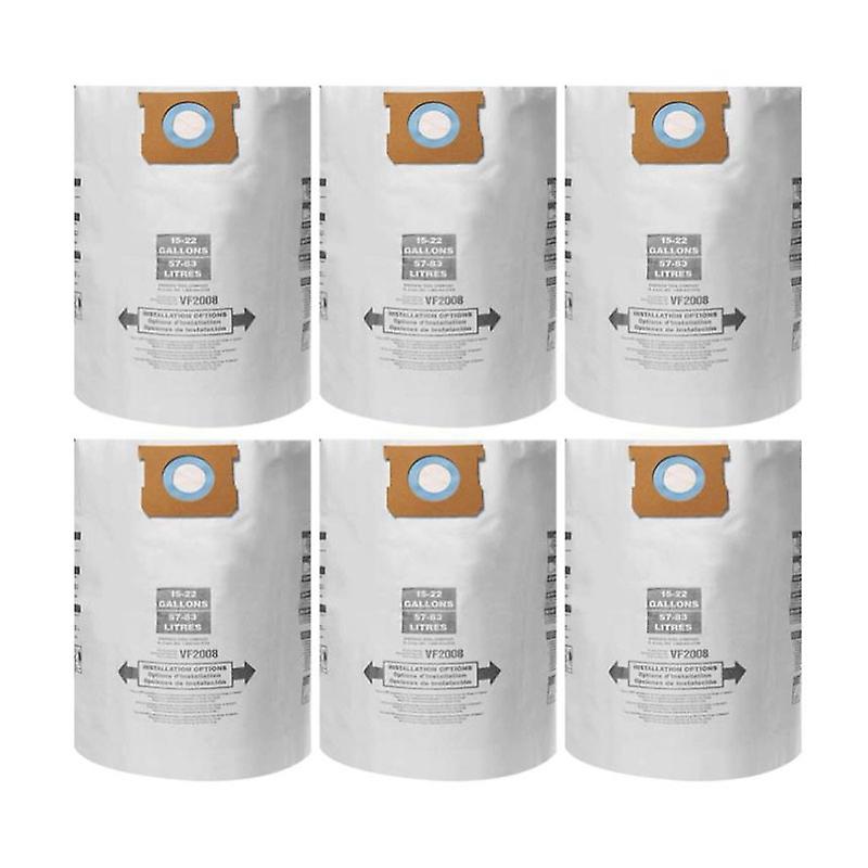 6er-pack Shop-vac 9066300 Staubsaugerbeutel, Original Typ G, 15–22 Gallonen – Aquaforge
