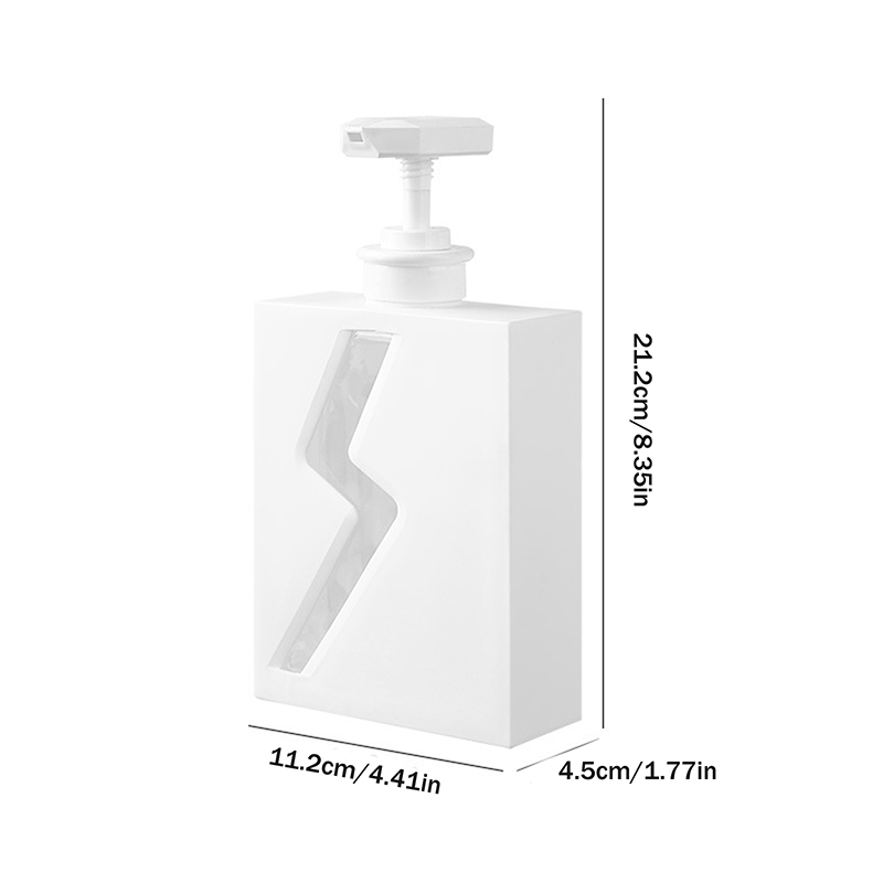 Nachfüllbarer 500-ml-seifenspender Für Badezimmer, Für Lotion, Shampoo Und Duschgel, Weiß – Aquaforge