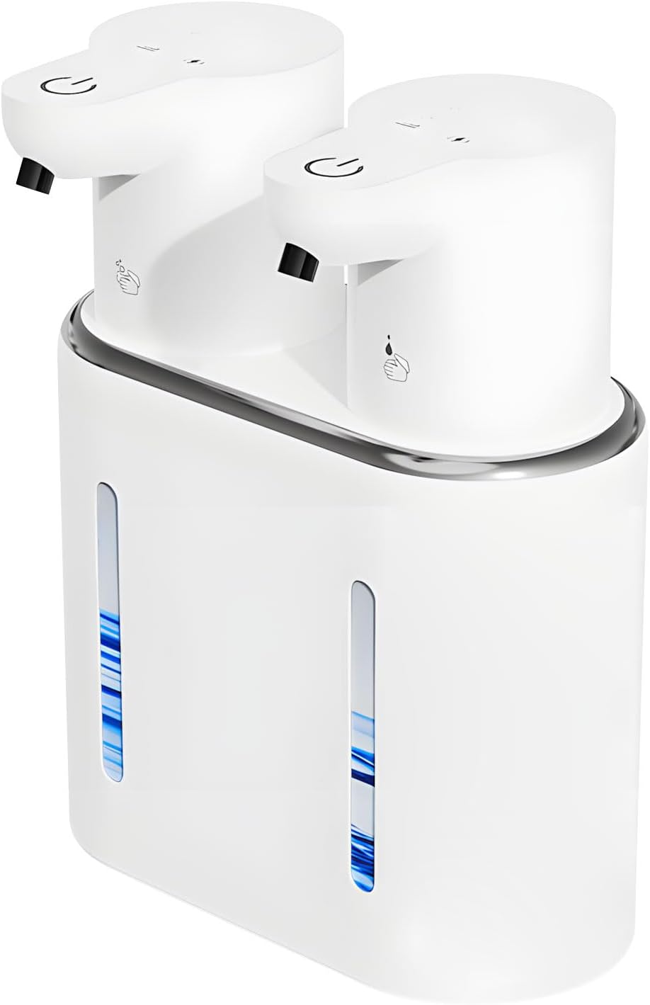 Automatischer Seifenspender Mit 70-mm-erfassungsbereich, Mehrfache Nutzung Pro Ladung, Elegantes Design Für Die Arbeitsplatte, Auslaufsicherer Seifenspender – Aquaforge