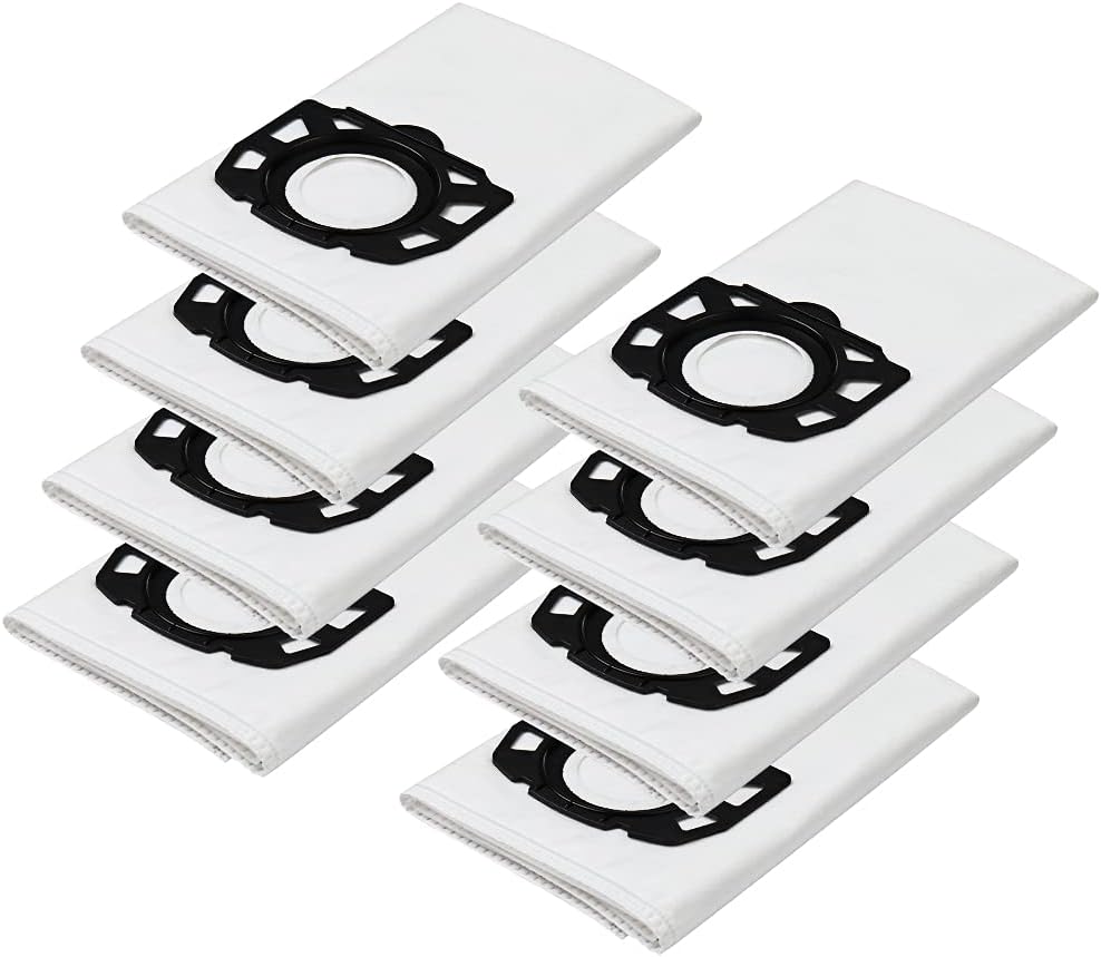 8er-pack Wd5-fleecefilterbeutel Für Kärcher Nass- Und Trockensauger Wd4, Wd5, Wd5/p, Mv4, Mv5, Mv6, Ersetzt Die Teilenummer 2.863-006.0-aquaforge