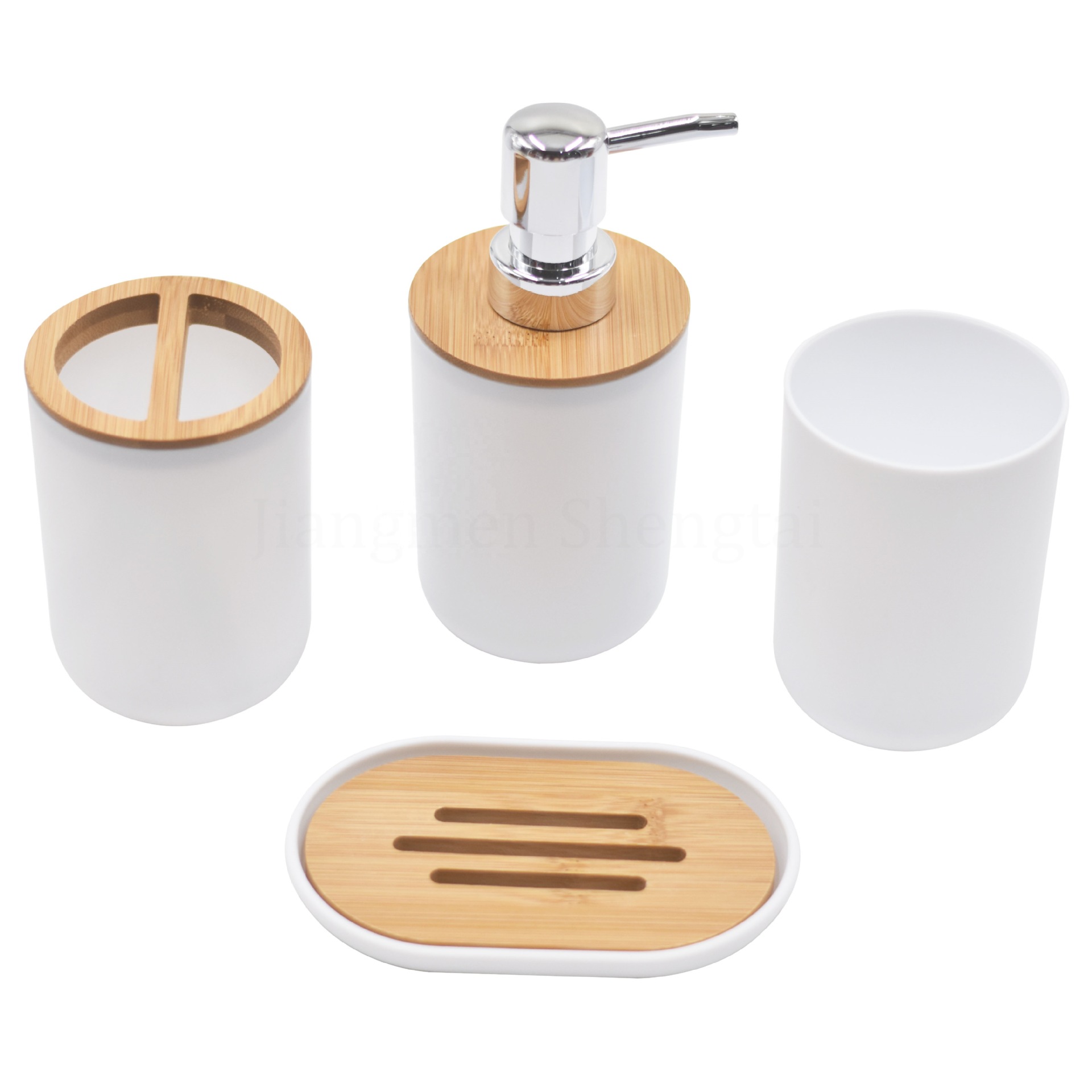 Badezimmer-accessoire-set Inklusive Zahnbürstenhalter, Seifenschale, Lotionspender, Mundspülbecher, Komplettes Badezimmer-accessoire-set - Aquaforge