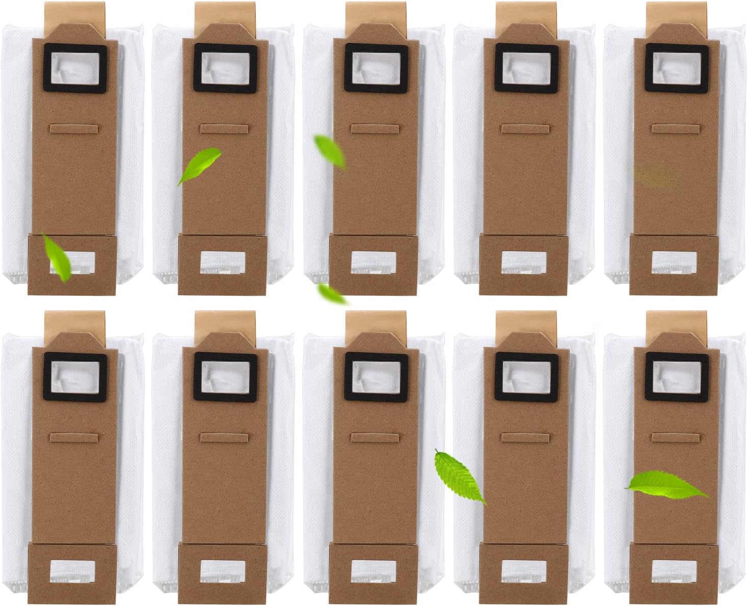 10-teiliges Zubehörset Mit Staubbeuteln Für Die Automatische Entleerungsstation Roborock S7/s7+ Plus/s7 Maxv/s7 Maxv Plus/t7/t7s Plus. Ersatz-staubsaugerbeutel. – Aquaforge