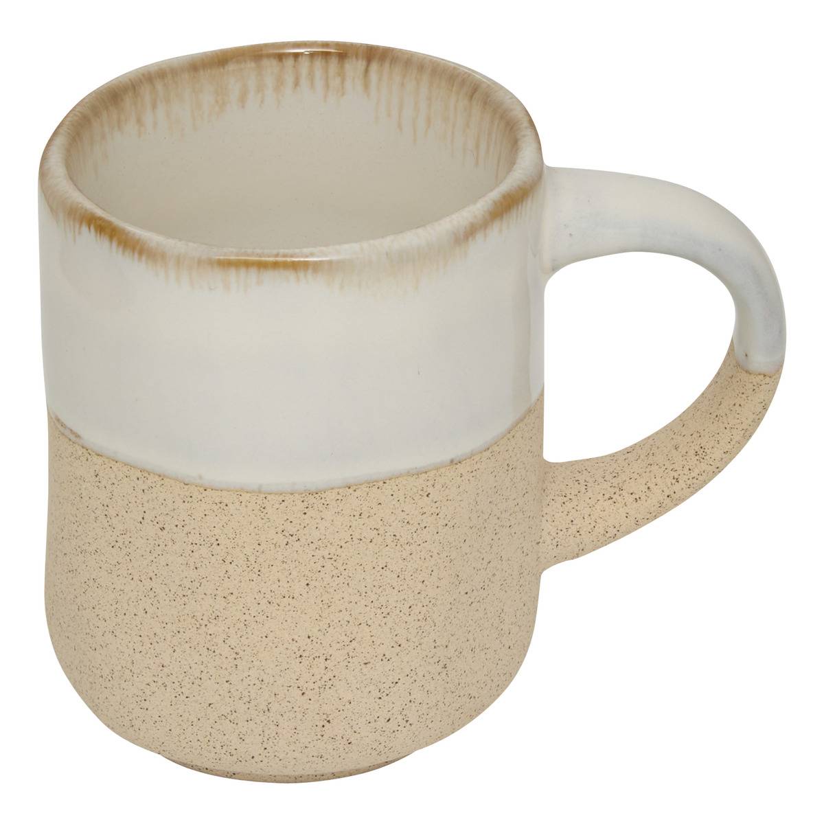 Espressotasse Kate Weiß Und Beige 10cl - Atmosphera Créateur D'Intérieur