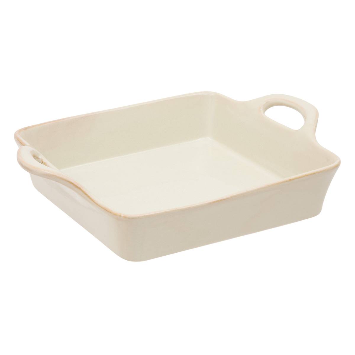 Quadratische Keramikschale Von Terre Inconnue, 25 X 25 Cm, Beige - Atmosphera Créateur D'Intérieur