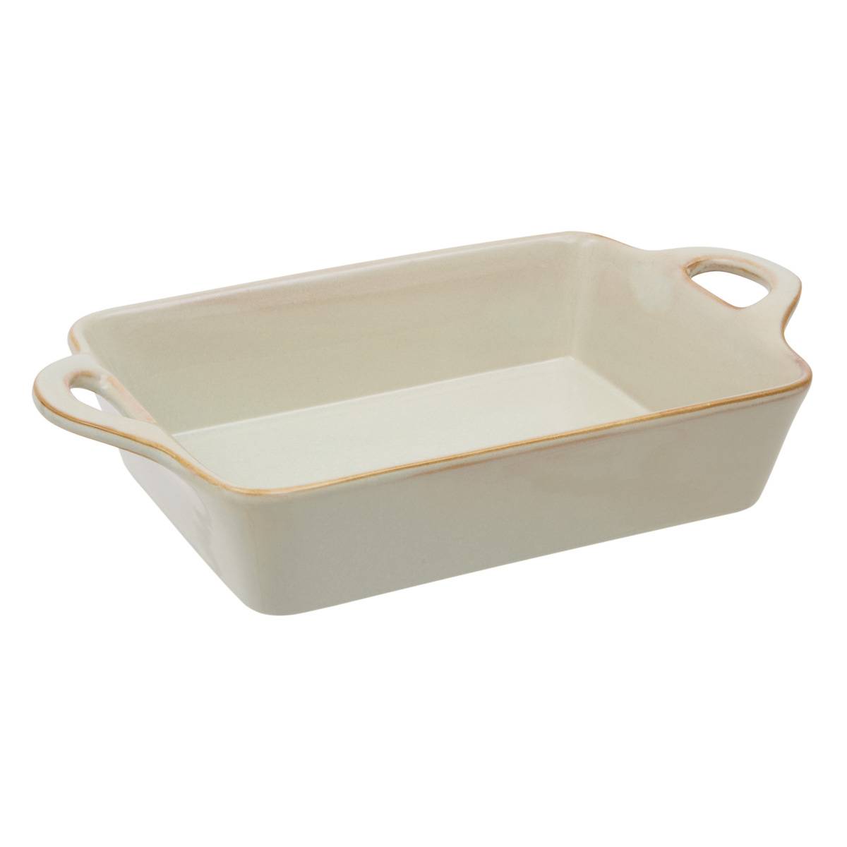 Rechteckige Keramikschale Von Terre Inconnue, 30 X 22 Cm, Beige - Atmosphera Créateur D'Intérieur