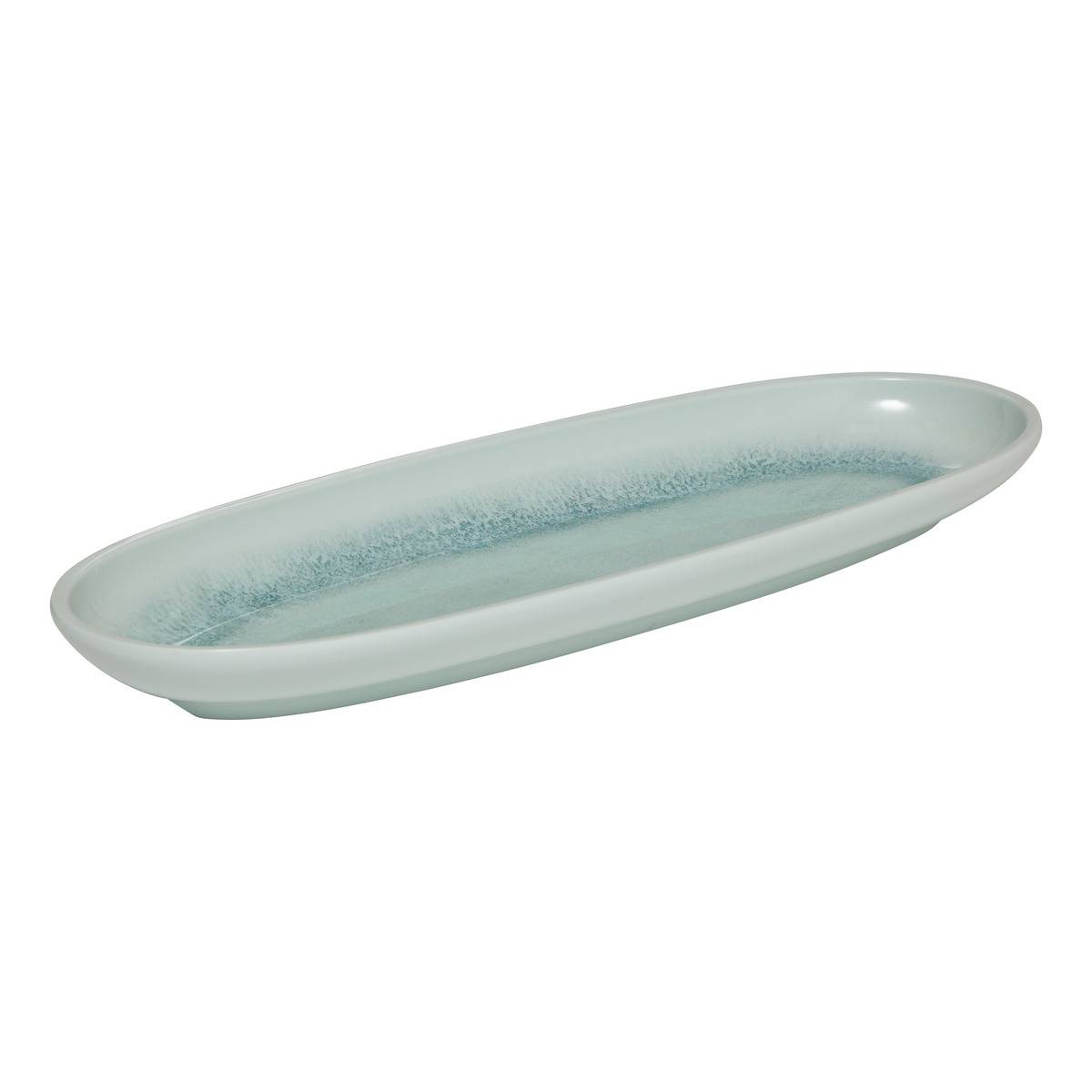 Platte Lea 40,7x15,2cm Blau - Atmosphera Créateur D'Intérieur