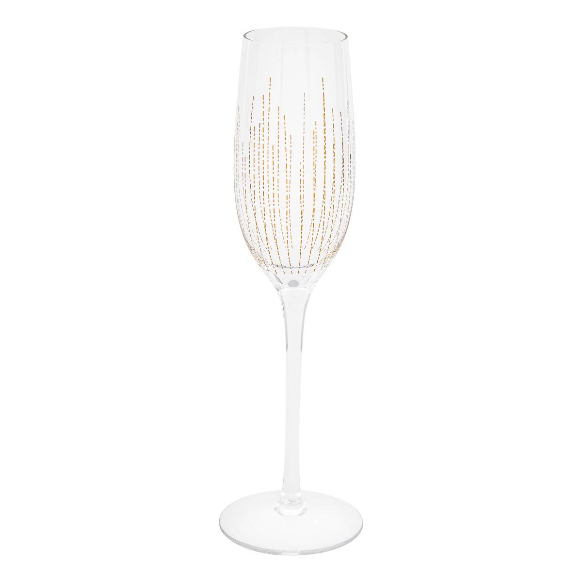 4er-set Champagnergläser „lunis“, 21 Cl, Goldfarben - Atmosphera Créateur D'Intérieur