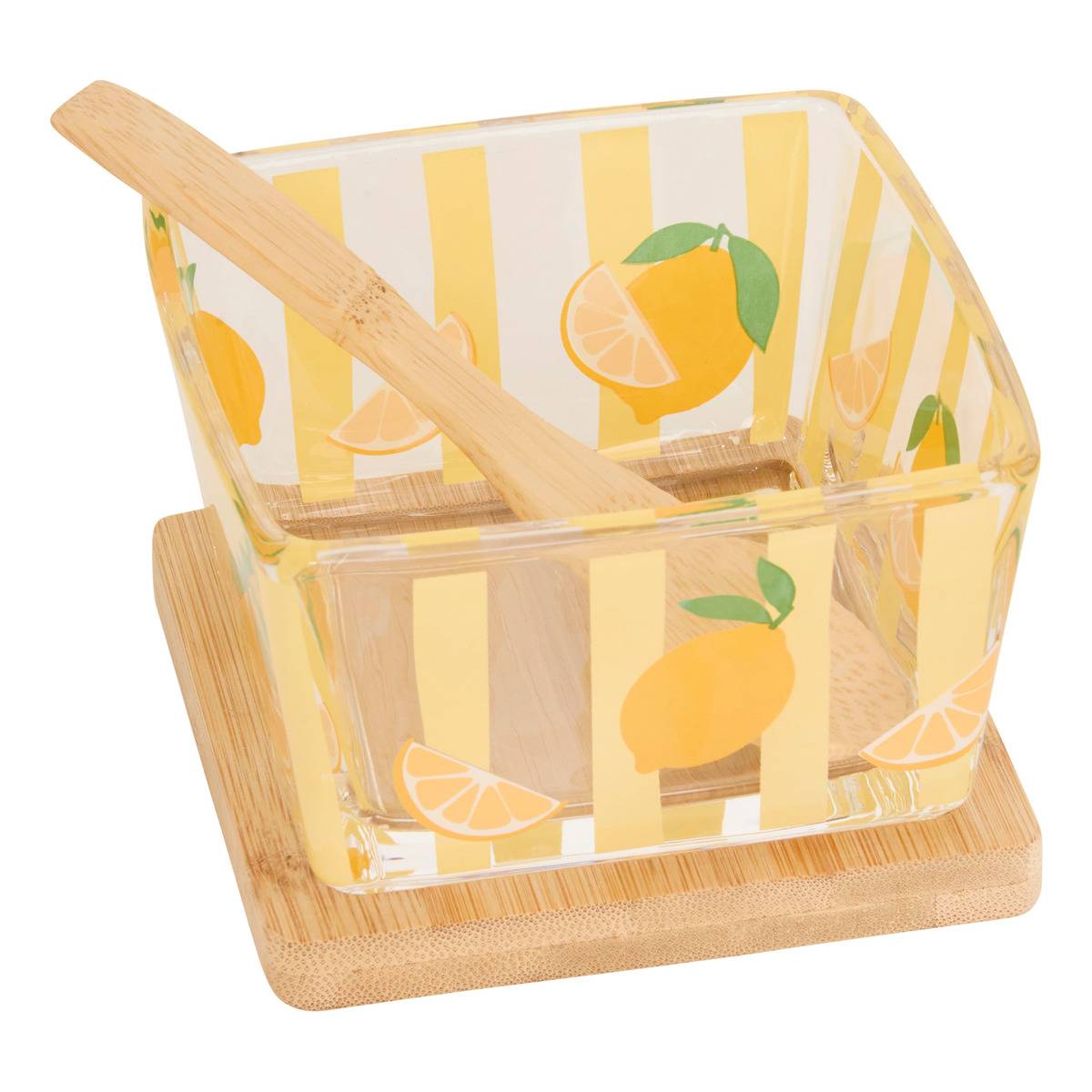 Aperitif-set 3 Schalen Fruity - Gelb