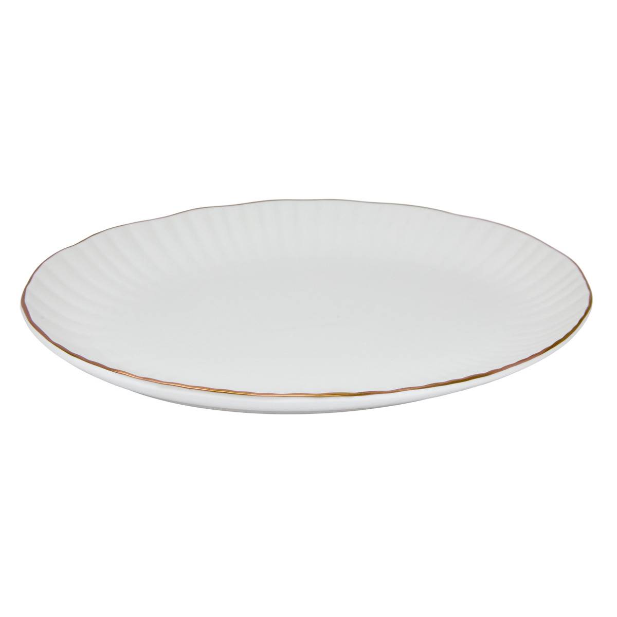 Ovale Platte „daphné“, 21,5 X 31 Cm, Weiß - Atmosphera Créateur D'Intérieur
