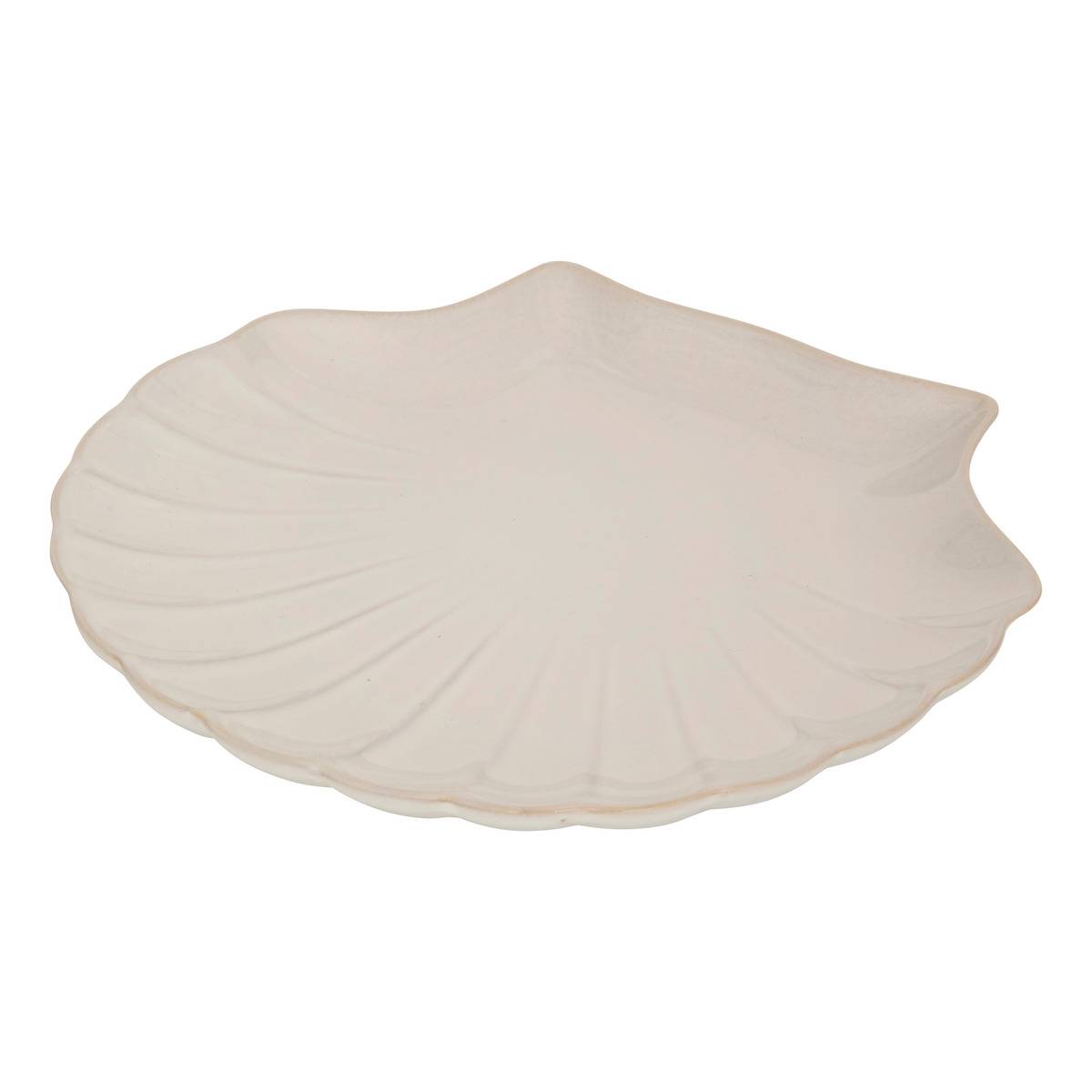 Schale Muschel Oceania 25,2x23,2cm Weiß - Atmosphera Créateur D'Intérieur