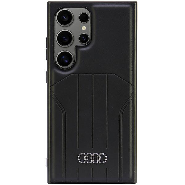 Audi Magsafe S24 Ultra S928 Hartschalenetui Aus Kunstleder, Schwarz/schwarz, Au-tpupcms24u-q5/d1-bk