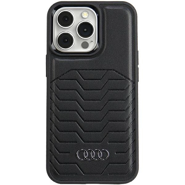 Audi Magsafe Schutzhülle Aus Kunstleder Für Iphone 13 Pro / 13 6.1, Schwarz/schwarz, Hartschale Au-tpupcmip13p-gt/d3-bk