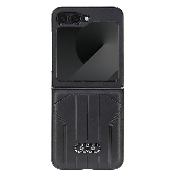 Audi Magsafe Z Flip6f741 Hartschalenetui Aus Kunstleder, Schwarz/schwarz, Au-tpupcflip6-q5/d1-bk