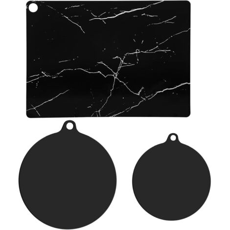 Set Mit 3 Induktionskochfeld-schutzmatten: 18 Cm, 22 Cm, 35 X 25 Cm, Induktionskochfeld-schutz, Induktionskochfeld-abdeckung, Induktionskochfeld-schutz, Kochfeldschutz