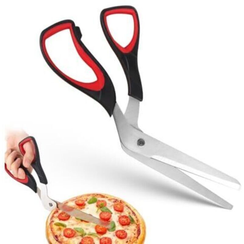 Pizzaschere, Pizzaschneider, Pizzaschere Aus Edelstahl, Multifunktionale Küchenschere Zum Schneiden Von Pizzen, Nudeln Und Kuchen