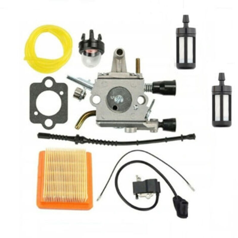 Csparcv Vergaser Mit Kraftstofffilter, Kraftstoffleitung Und Luftfilter Für Stihl Freischneider Fs120, Fs200, Fs250, Fs300, Fs350, Fs400, Fs450 Und Fs480