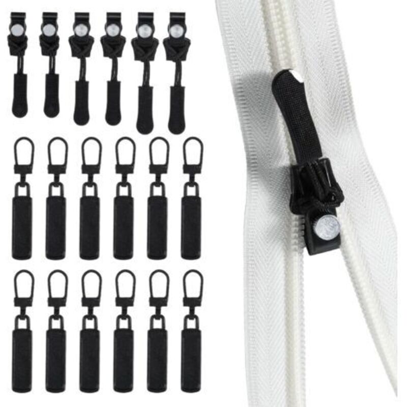 Reißverschluss-reparaturset – 24-teilig – 3 Größen – Zur Reparatur Von Universal-reißverschlüssen – Für Kleidung, Bettwäsche, Taschen, Jacken