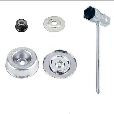 5-teiliges Set Mit Ersatzteilen Und Zubehör Für Stihl Freischneider Fs55, Fs56, Fs120, Fs130, Fs130r, Fs200, Fs200r Und Fs250. Hochwertiger Metallmesseraufsatz Für Stihl Freischneider. Ersatzteilset.
