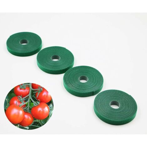 Pflanzenbinder, Gartenbinder, Wiederverwendbare Pflanzenbinder, Selbstklebende Binder, Weiche Pflanzenbinder, Pflanzenstützen, Tomatenbinder, Weinrebenbinder, 5 M X 1,2 Cm, St