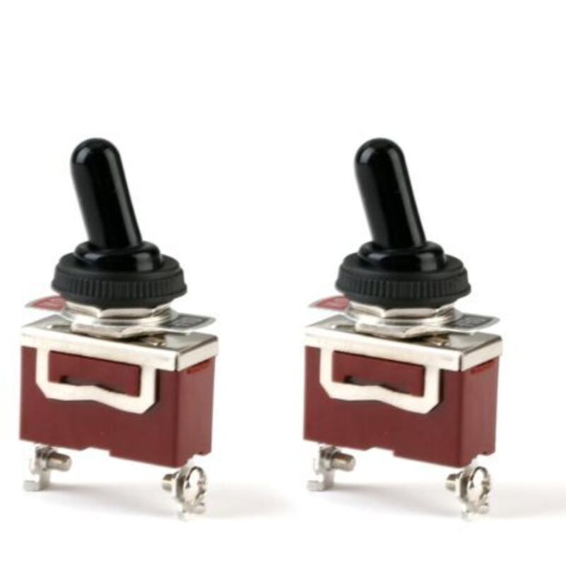 Wasserdichter 2-teiliger Marine-kippschalter, 12 V, Vorverdrahtet, Miniaturschalter, 12 V Dc 30 A, 2-polig, Ein/aus, Spst Mit Wasserdichter Kappe Für Auto, Lkw, Boot