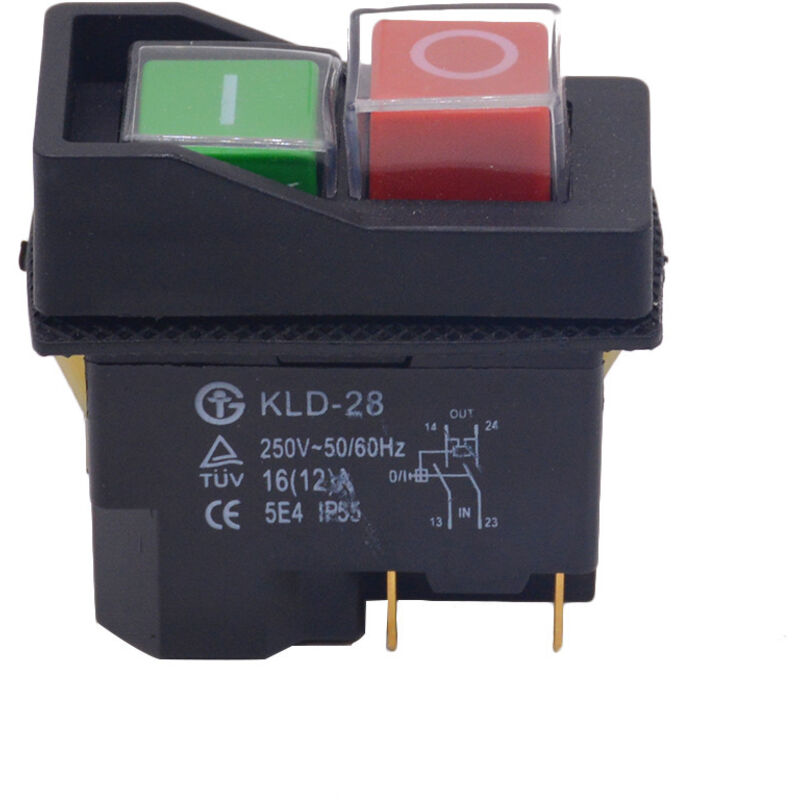 Kld-28 4-poliger Elektromagnetischer Schalter, 16 A 250 V, Hochleistungs-selbsthalteschütz Mit Extrem Hoher Mechanischer Lebensdauer Von 50.000 Schaltzyklen, Industrieller Motorhalteschalter