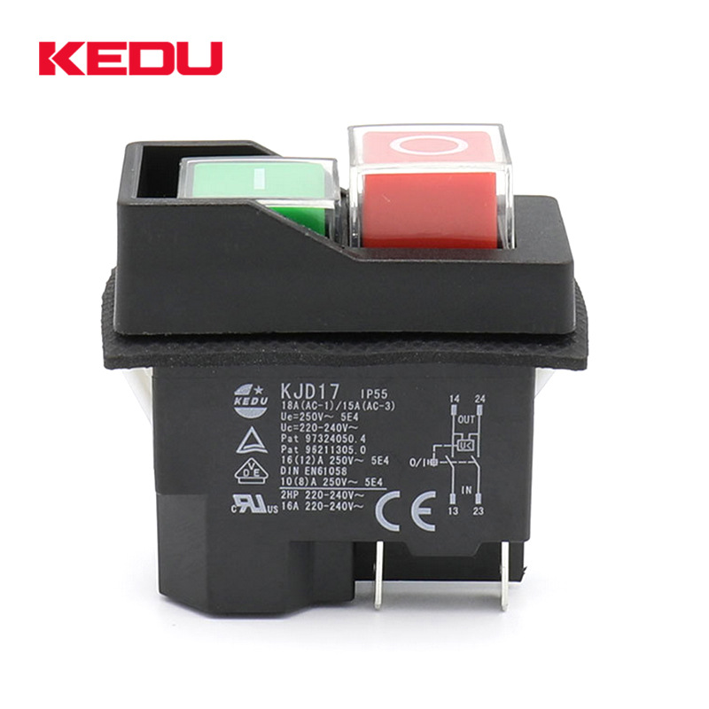 Elektromagnetischer Schalter Kjd17f-16 Dreifacher Schutz Gegen Überspannung Und Überlast, 16-a-hochstrom-drucktaster, 4-teiliger Industrie-steuerschütz Kjd17-16