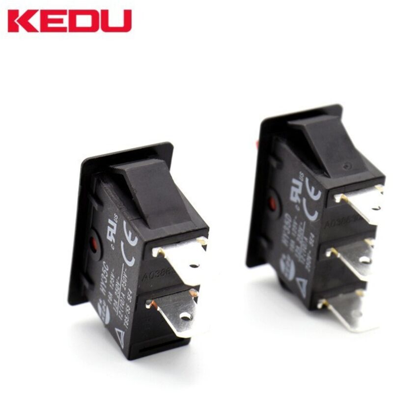 Kedu Hy35c Bogen-drucktaster, 2er-pack (2 Stück) Miniatur-wippschalter, Reset-taste, Ultradünnes Bogendesign