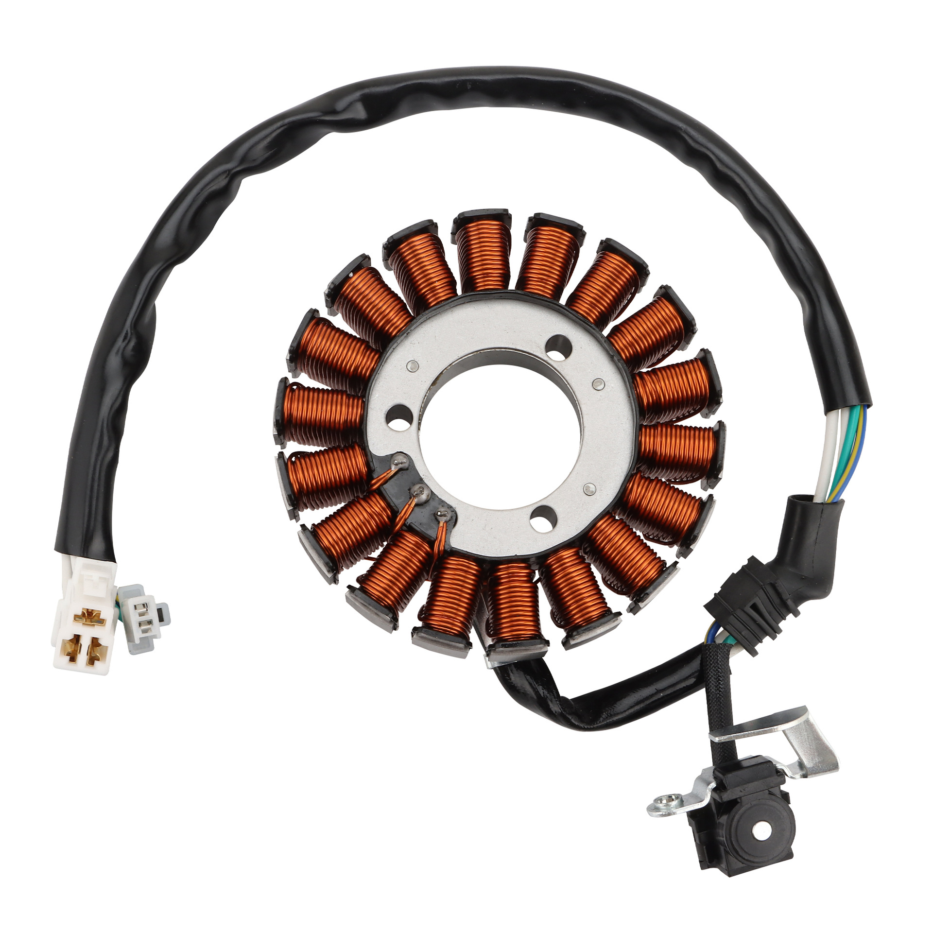 Statorspulenbaugruppe Kompatibel Mit Yamaha 20 Ps Und 25 Ps Außenbordmotoren, Originalteilenummern 6l2-85520-10 Und 6l2-85520-11.